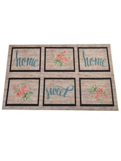ABERTO DESIGN Fußmatte "Rose Home" In Beige/ Bunt - (L)60 X (B)40 Cm -Schiesser Shop aberto design fussmatte rose home in beige bunt l 60 x b 40 cm 1