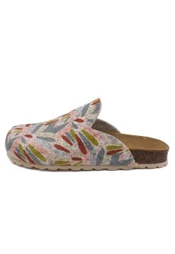 Billowy Pantoletten HOME FLOWERS In Beige