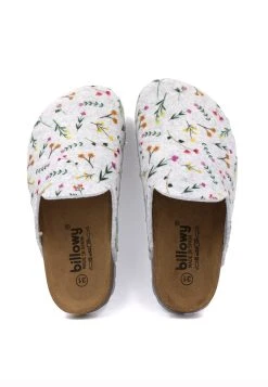 Billowy Pantoletten HOME FLOWERS In Grau -Schiesser Shop billowy pantoletten home flowers in grau 18