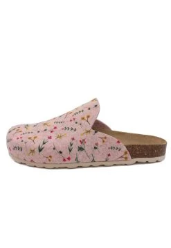 Billowy Pantoletten HOME FLOWERS In Rosa