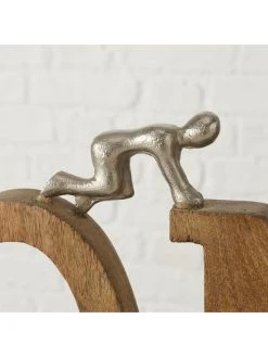 Boltze Dekoobjekt "Home" In Natur/ Silber - (B)58 X (H)26 X (T)8 Cm -Schiesser Shop boltze dekoobjekt home in natur silber b 58 x h 26 x t 8 cm 2