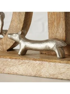 Boltze Dekoobjekt "Home" In Natur/ Silber - (B)58 X (H)26 X (T)8 Cm -Schiesser Shop boltze dekoobjekt home in natur silber b 58 x h 26 x t 8 cm 5