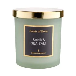 Butlers Duftkerze Sand & Sea Salt Mit Sojawachs SCENTS OF HOME In Grün-Gold