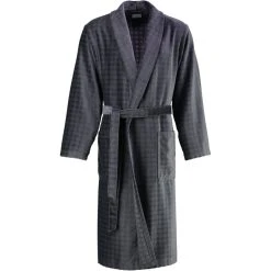 Cawö Bademäntel Schalkragen Luxury Home 1716 In Anthrazit - 774 -Schiesser Shop cawo bademantel schalkragen luxury home 1716 in anthrazit 774 3