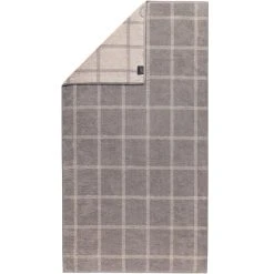 Cawö Handtücher Luxury Home Two-Tone Grafik 604 In Graphit - 70