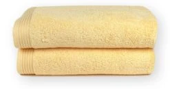 Freundin Home Collection 2er Set: Walkfrottier Handtuch "HOME" In Limone - (L) 100 X (B) 50 Cm