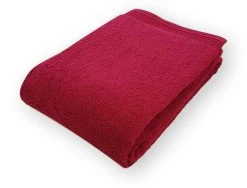 Freundin Home Collection Walkfrottier Badetuch "HOME" In Bordeaux - (L) 150 X (B) 100 Cm