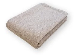 Freundin Home Collection Walkfrottier Badetuch "HOME" In Oxford Tan - (L) 150 X (B) 100 Cm