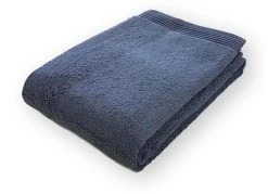 Freundin Home Collection Walkfrottier Duschtuch "HOME" In Anthrazit - (L) 140 X (B) 67 Cm