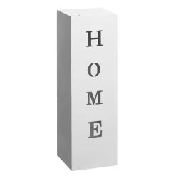 Gartenfreude Säule, Home, 16 X 16 X 50 Cm In Weiß