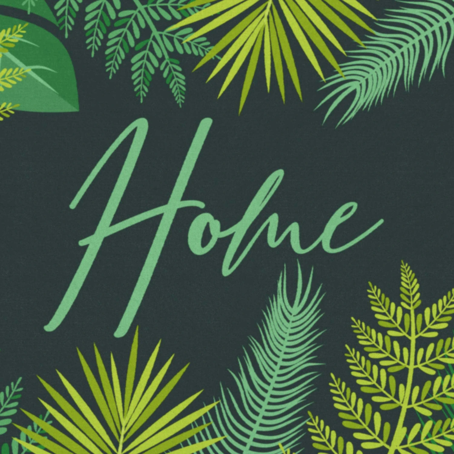 GMD Living Fußmatte ERFURT Home Blätterdesign In Farbe Grün 4 GMD Living Fußmatte ERFURT Home Blätterdesign In Farbe Grün – Bild 2