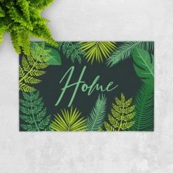 GMD Living Fußmatte ERFURT Home Blätterdesign In Farbe Grün 7 GMD Living Fußmatte ERFURT Home Blätterdesign In Farbe Grün -Schiesser Shop gmd living fussmatte erfurt home blatterdesign in farbe grun 2