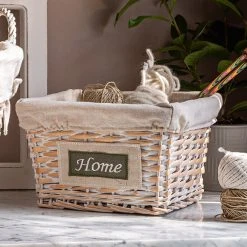 HomeLiving Füllkorb "Home" 250x250x160 In Weiß -Schiesser Shop homeliving fullkorb home 250x250x160 in weiss 1