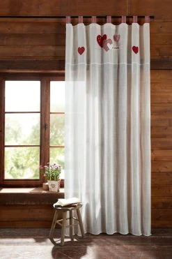 HomeLiving Vorhänge "Lovely Home" 1400x2400 In Bunt -Schiesser Shop homeliving vorhange lovely home 1400x2400 in bunt 1