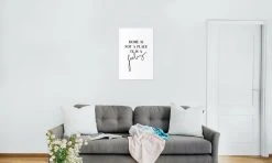 Juniqe Poster "Home Is A Feeling" In Schwarz -Schiesser Shop juniqe poster home is a feeling in schwarz 2