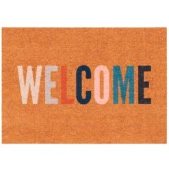 Pergamon In & Outdoor Fußmatte Power Home Welcome In Orange