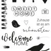Rayher Clear Stamps - Welcome Home In Farblos -Schiesser Shop rayher clear stamps welcome home in farblos