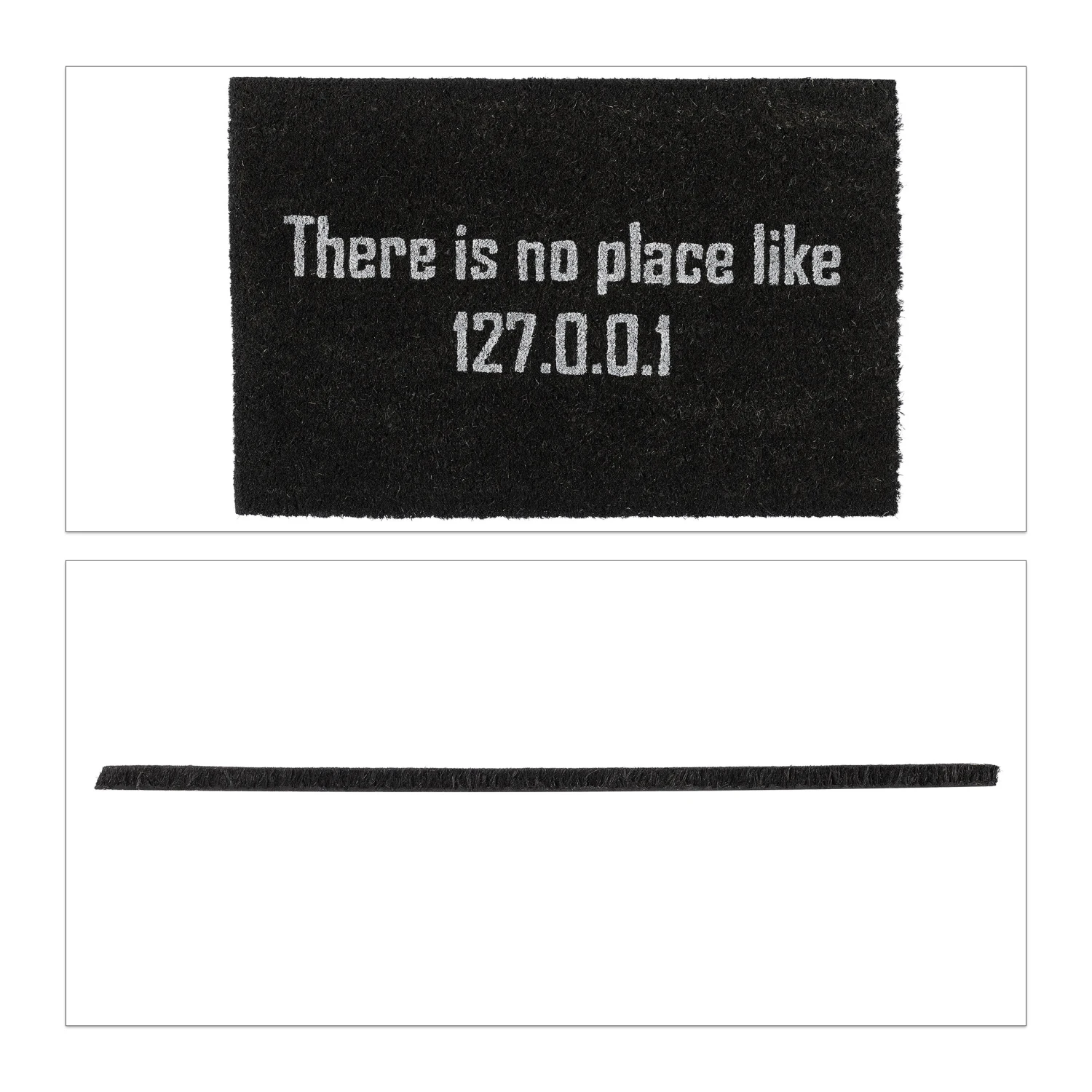 Relaxdays Fußmatte Home "127.0.0.1" In Schwarz - (B)60 X (T)40 Cm 3 Relaxdays Fußmatte Home "127.0.0.1" In Schwarz - (B)60 X (T)40 Cm