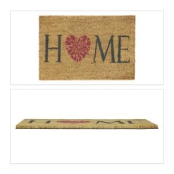 Relaxdays Fußmatte "Home" In Bunt - (B)60 X (T)40 Cm