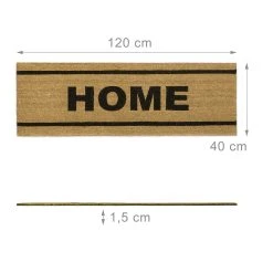 Relaxdays Fußmatte Home In Natur - (B)120 X (T)40 Cm 10 Relaxdays Fußmatte Home In Natur - (B)120 X (T)40 Cm -Schiesser Shop relaxdays fussmatte home in natur b 120 x t 40 cm 8