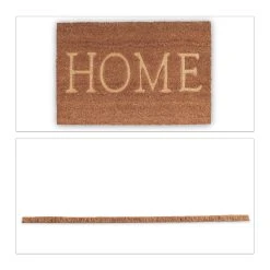 Relaxdays Fußmatte Home In Natur - (B)60 X (T)40 Cm