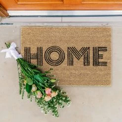 Relaxdays Fußmatte "Home" In Natur/ Schwarz - 60 X 40 Cm -Schiesser Shop relaxdays fussmatte home in natur schwarz 60 x 40 cm 4