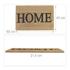 Relaxdays Fußmatte "Home" In Natur/ Schwarz - (B)60 X (T)40 Cm 13 Relaxdays Fußmatte "Home" In Natur/ Schwarz - (B)60 X (T)40 Cm -Schiesser Shop relaxdays fussmatte home in natur schwarz b 60 x t 40 cm 3