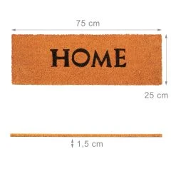 Relaxdays Fußmatte Home In Orange - (B)75 X (T)25 Cm -Schiesser Shop relaxdays fussmatte home in orange b 75 x t 25 cm 2