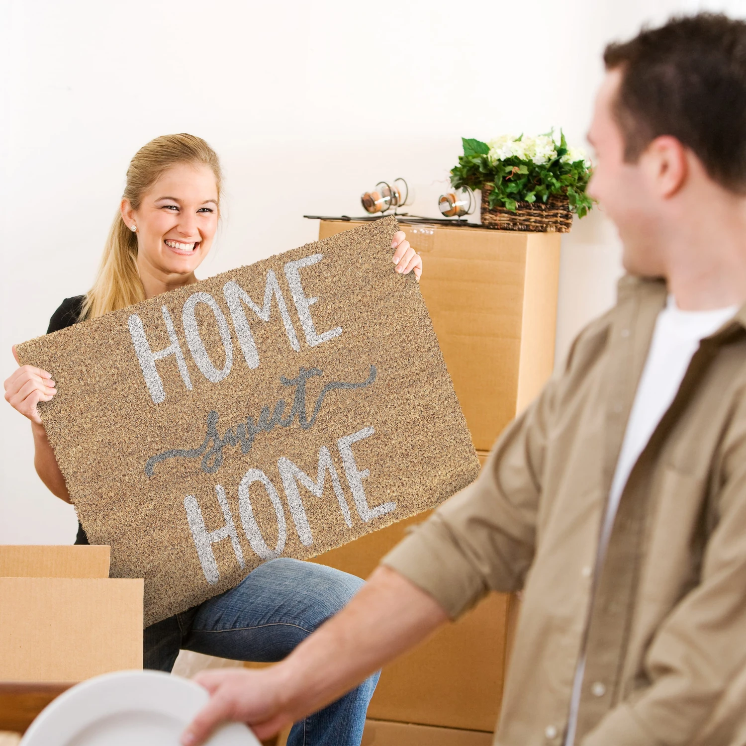 Relaxdays Fußmatte "Home Sweet Home" In Bunt - 60 X 40 Cm 5 Relaxdays Fußmatte "Home Sweet Home" In Bunt - 60 X 40 Cm – Bild 3