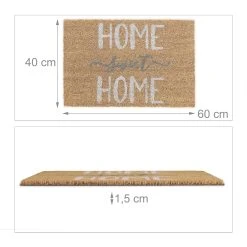 Relaxdays Fußmatte "Home Sweet Home" In Bunt - 60 X 40 Cm 13 Relaxdays Fußmatte "Home Sweet Home" In Bunt - 60 X 40 Cm -Schiesser Shop relaxdays fussmatte home sweet home in bunt 60 x 40 cm 3