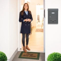 Relaxdays Fußmatte "Home Sweet Home" In Natur/ Grün - (B)45 X (T)75 Cm 12 Relaxdays Fußmatte "Home Sweet Home" In Natur/ Grün - (B)45 X (T)75 Cm -Schiesser Shop relaxdays fussmatte home sweet home in natur grun b 45 x t 75 cm 2