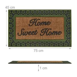 Relaxdays Fußmatte "Home Sweet Home" In Natur/ Grün - (B)45 X (T)75 Cm 13 Relaxdays Fußmatte "Home Sweet Home" In Natur/ Grün - (B)45 X (T)75 Cm -Schiesser Shop relaxdays fussmatte home sweet home in natur grun b 45 x t 75 cm 3
