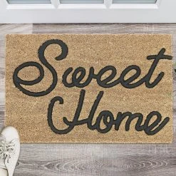 Relaxdays Fußmatte "Sweet Home" In Natur/ Schwarz - (B)60 X (T)40 Cm 11 Relaxdays Fußmatte "Sweet Home" In Natur/ Schwarz - (B)60 X (T)40 Cm -Schiesser Shop relaxdays fussmatte sweet home in natur schwarz b 60 x t 40 cm 1