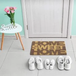 Relaxdays Kokos-Fußmatte "Home" In Natur/ Braun - (L)40 X (B)60 Cm 11 Relaxdays Kokos-Fußmatte "Home" In Natur/ Braun - (L)40 X (B)60 Cm -Schiesser Shop relaxdays kokos fussmatte home in natur braun l 40 x b 60 cm 1