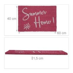 Relaxdays Kokos-Fußmatte "Summer Home" In Pink/ Weiß - (B)60 X (T)40 Cm 13 Relaxdays Kokos-Fußmatte "Summer Home" In Pink/ Weiß - (B)60 X (T)40 Cm -Schiesser Shop relaxdays kokos fussmatte summer home in pink weiss b 60 x t 40 cm 3