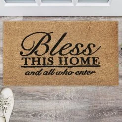 Relaxdays Kokosfußmatte "Bless This Home" In Natur/ Schwarz - 75 X 42 Cm 14 Relaxdays Kokosfußmatte "Bless This Home" In Natur/ Schwarz - 75 X 42 Cm -Schiesser Shop relaxdays kokosfussmatte bless this home in natur schwarz 75 x 42 cm 4