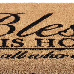 Relaxdays Kokosfußmatte "Bless This Home" In Natur/ Schwarz - 75 X 42 Cm 15 Relaxdays Kokosfußmatte "Bless This Home" In Natur/ Schwarz - 75 X 42 Cm -Schiesser Shop relaxdays kokosfussmatte bless this home in natur schwarz 75 x 42 cm 5