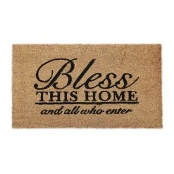 Relaxdays Kokosfußmatte "Bless This Home" In Natur/ Schwarz - 75 X 42 Cm 17 Relaxdays Kokosfußmatte "Bless This Home" In Natur/ Schwarz - 75 X 42 Cm -Schiesser Shop relaxdays kokosfussmatte bless this home in natur schwarz 75 x 42 cm 7