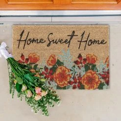 Relaxdays Kokosfußmatte "Home Sweet Home" In Bunt - 40 X 60 Cm -Schiesser Shop relaxdays kokosfussmatte home sweet home in bunt 40 x 60 cm 12