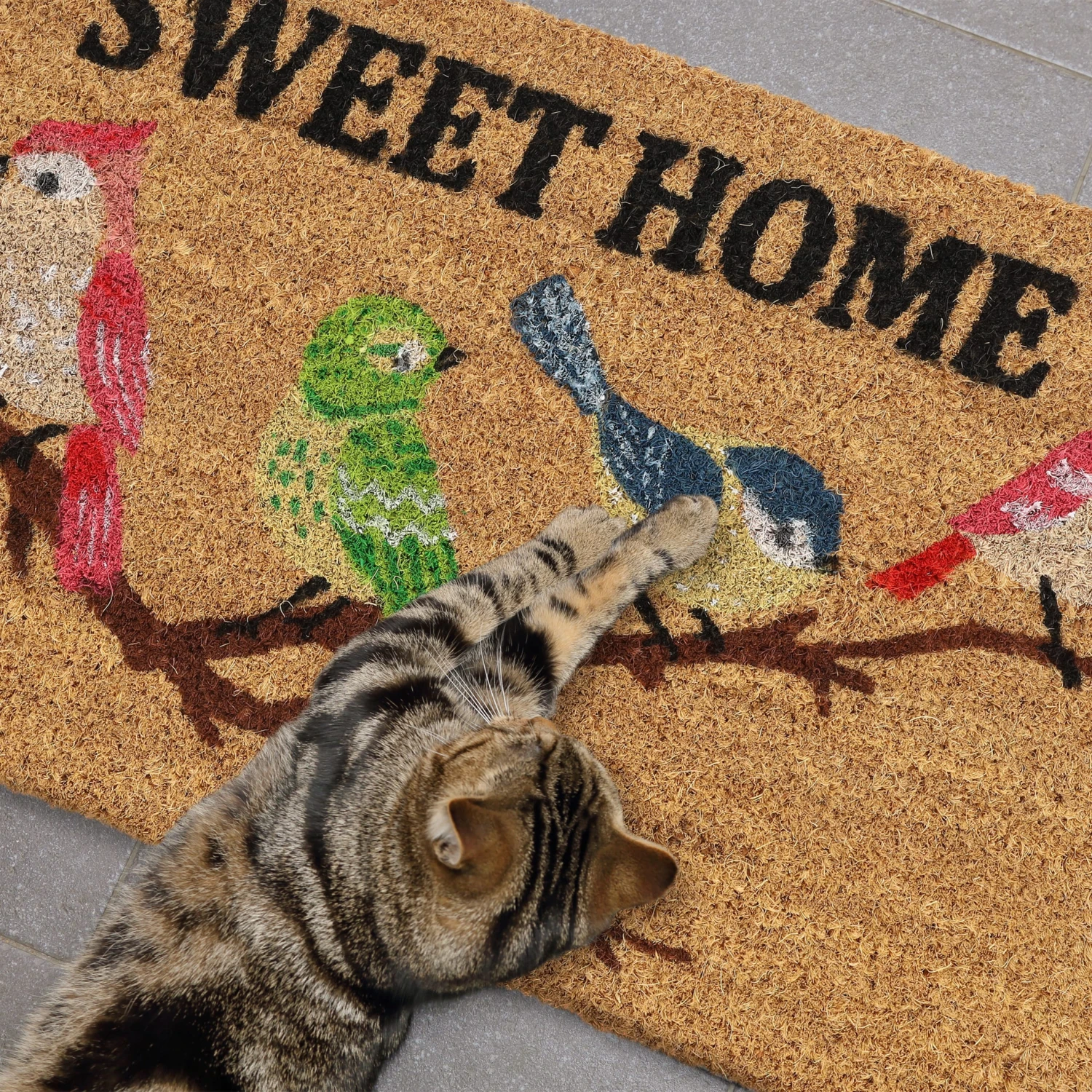 Relaxdays Kokosfußmatte "Sweet Home" In Bunt - 60 X 40 Cm 5 Relaxdays Kokosfußmatte "Sweet Home" In Bunt - 60 X 40 Cm – Bild 3