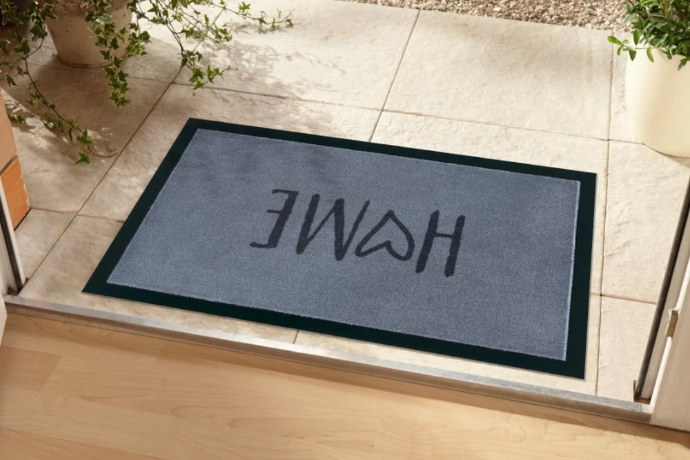 Riess-ambiente.de Fußmatte HOME In Grau / Anthrazit - 75 X 0,5 X 45cm 4 Riess-ambiente.de Fußmatte HOME In Grau / Anthrazit - 75 X 0,5 X 45cm – Bild 2