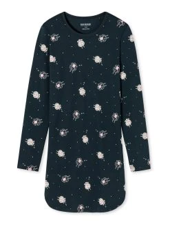 Schiesser Nachthemd Growth Feeling @ Home In Anthrazit