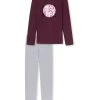 Schiesser Pyjama Feeling @ Home In Burgund -Schiesser Shop schiesser pyjama feeling at home in burgund 3