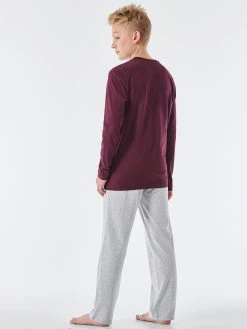 Schiesser Pyjama Feeling @ Home In Burgund -Schiesser Shop schiesser pyjama feeling at home in burgund 5