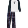 Schiesser Pyjama Feeling @ Home In Weiß -Schiesser Shop schiesser pyjama feeling at home in weiss