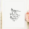Tales By Jen Poster / Kunstdruck "Home Is Where My Heart Is" I Ohne Rahmen -Schiesser Shop tales by jen poster kunstdruck home is where my heart is i ohne rahmen