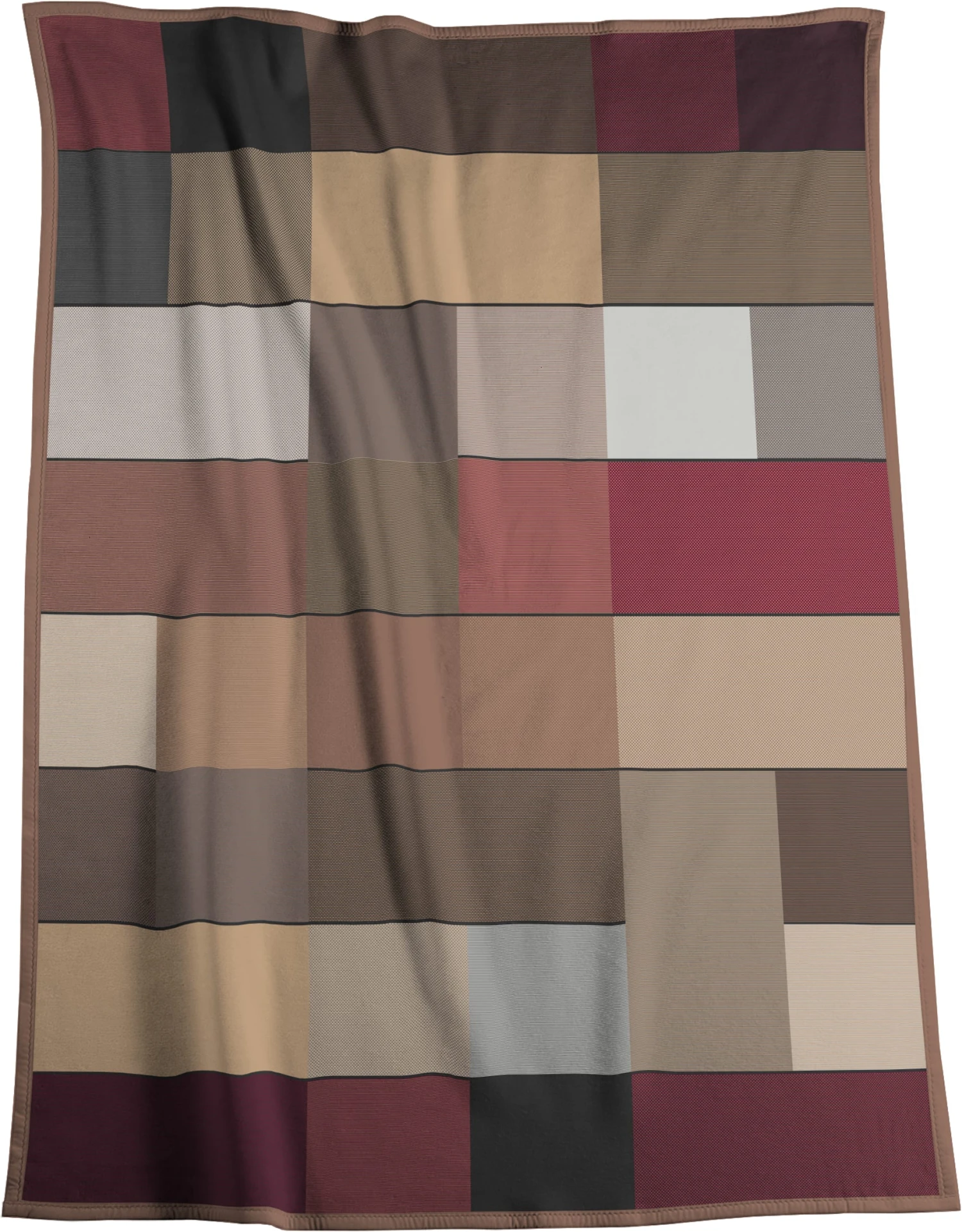 Traumschloss Cotton Home Wohndecke Blocking In Braun 4 Traumschloss Cotton Home Wohndecke Blocking In Braun – Bild 2