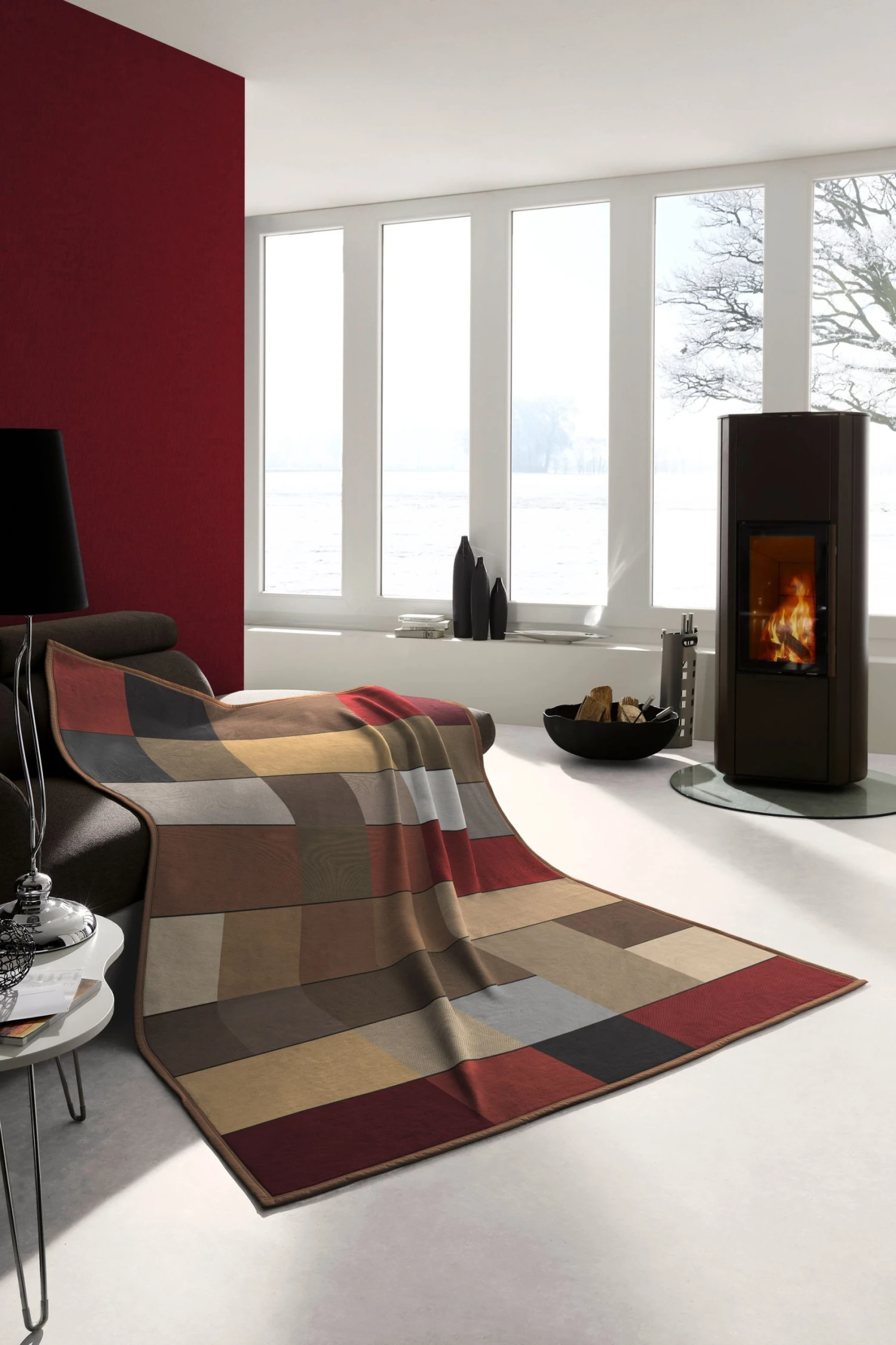 Traumschloss Cotton Home Wohndecke Blocking In Braun 3 Traumschloss Cotton Home Wohndecke Blocking In Braun