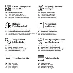 WallArt Leinwandbild - Definition Home Welcome In Weiß -Schiesser Shop wallart leinwandbild definition home welcome in weiss 7