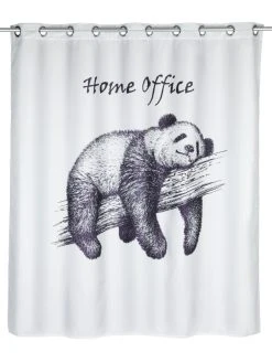 Wenko Anti-Schimmel Duschvorhang Home Office Flex In Weiß, Schwarz